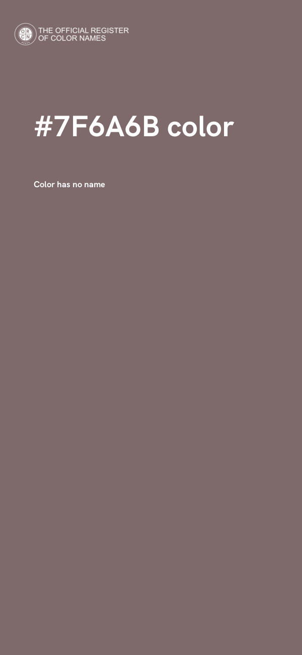 #7F6A6B color image