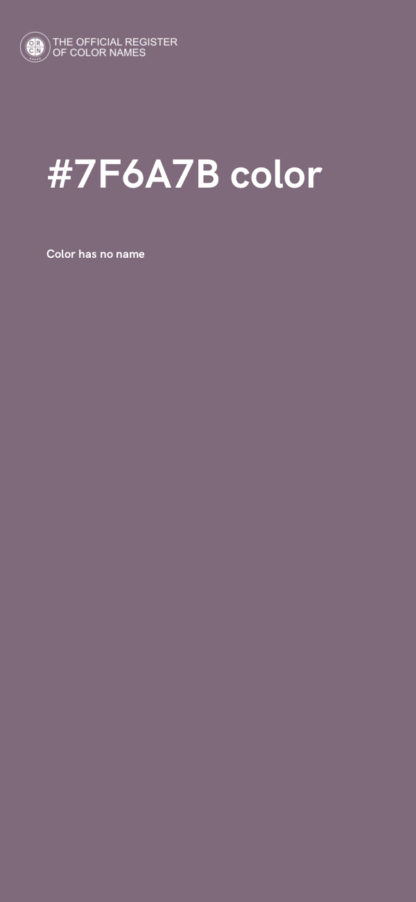 #7F6A7B color image