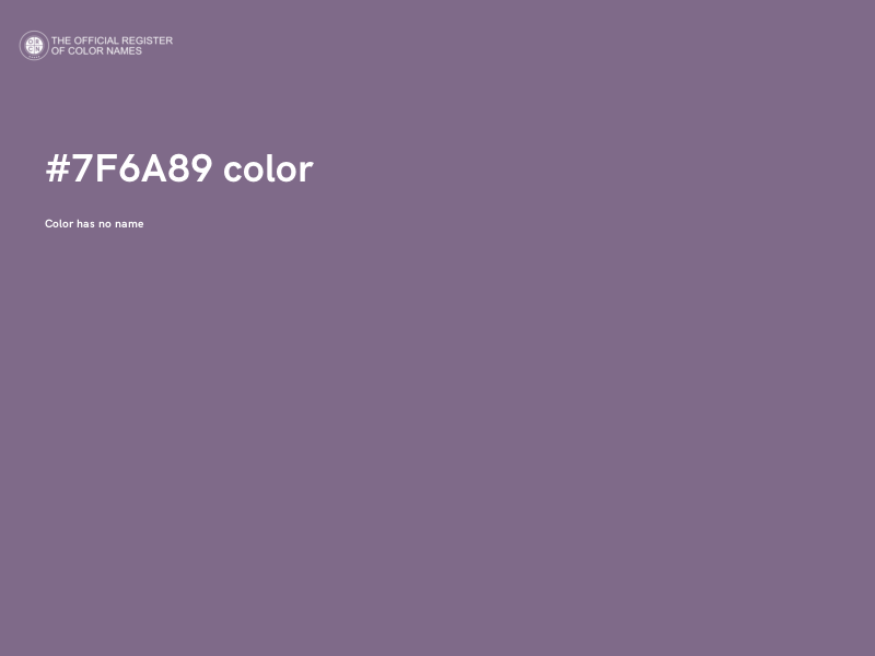 #7F6A89 color image