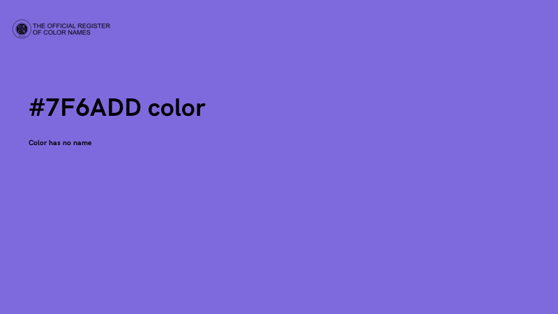 #7F6ADD color image