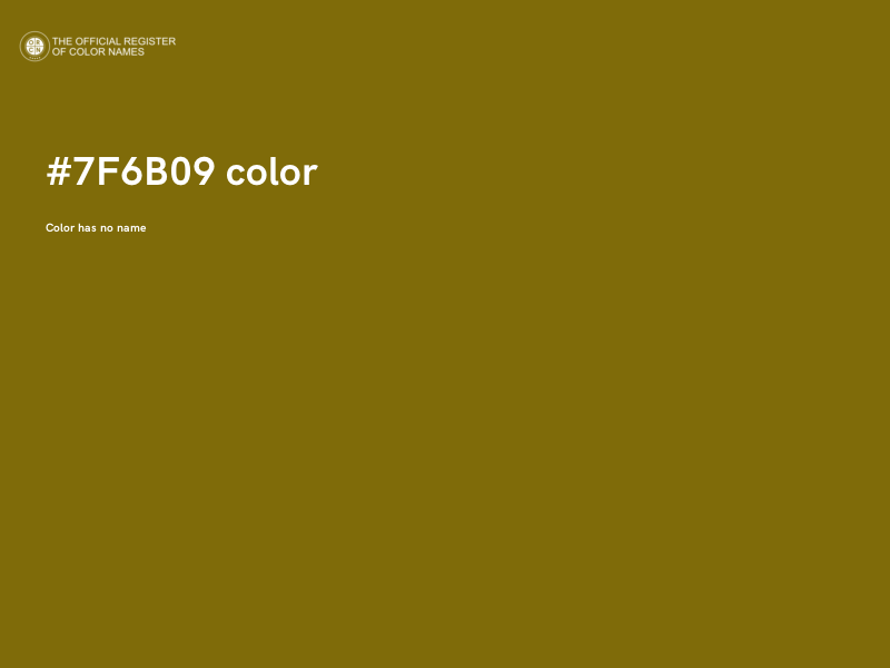 #7F6B09 color image