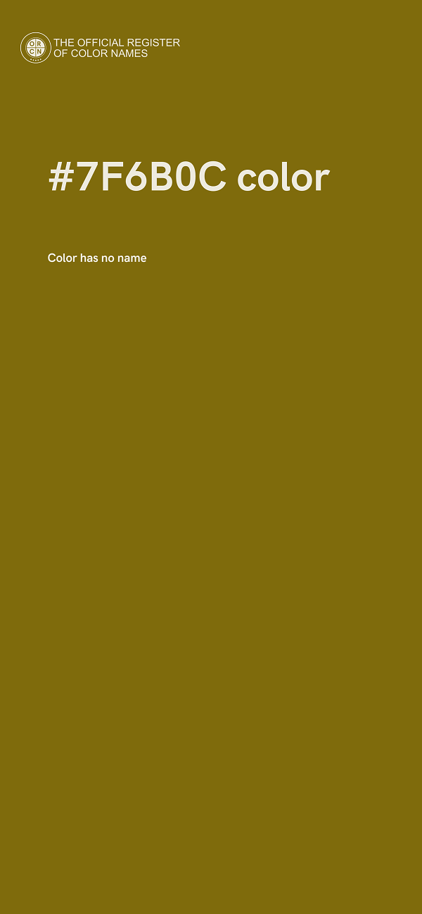 #7F6B0C color image
