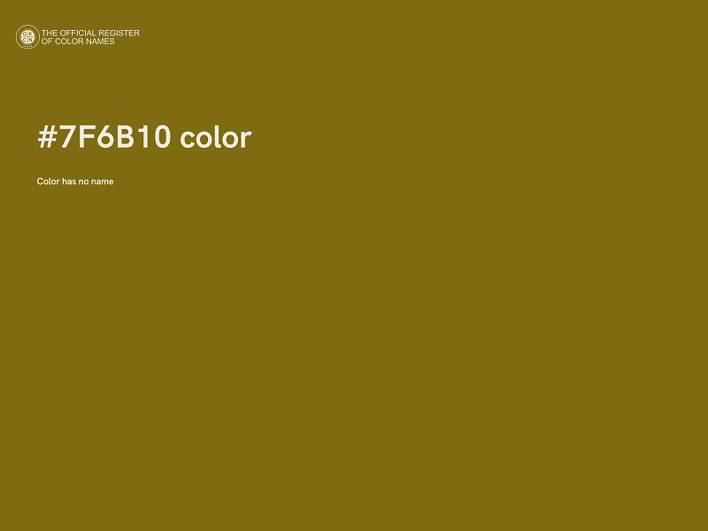 #7F6B10 color image