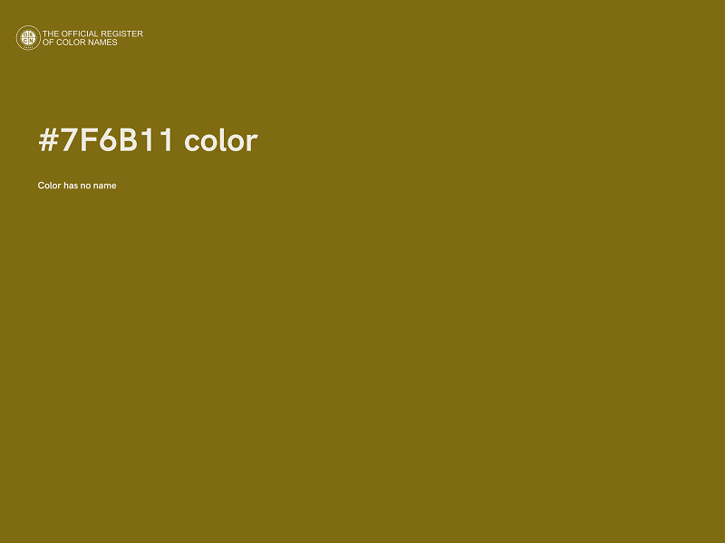 #7F6B11 color image