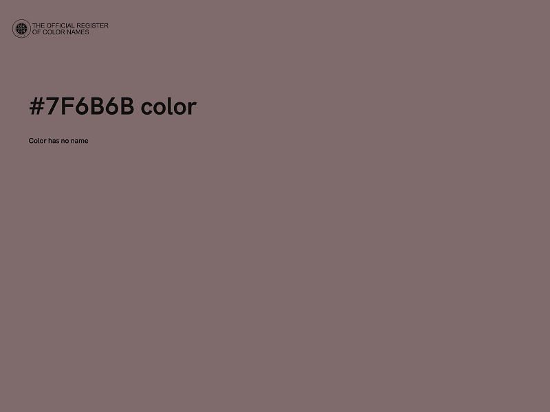 #7F6B6B color image