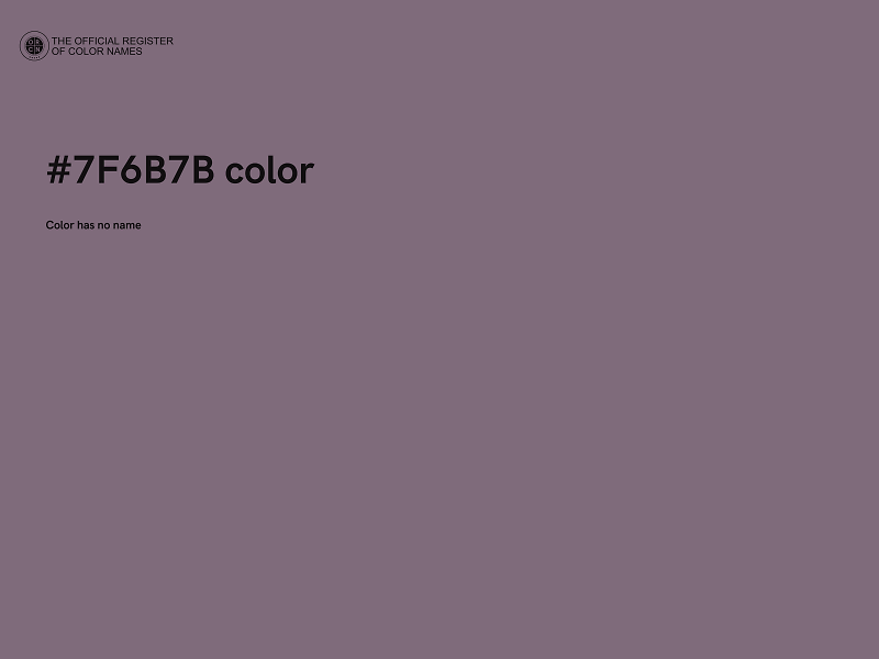 #7F6B7B color image