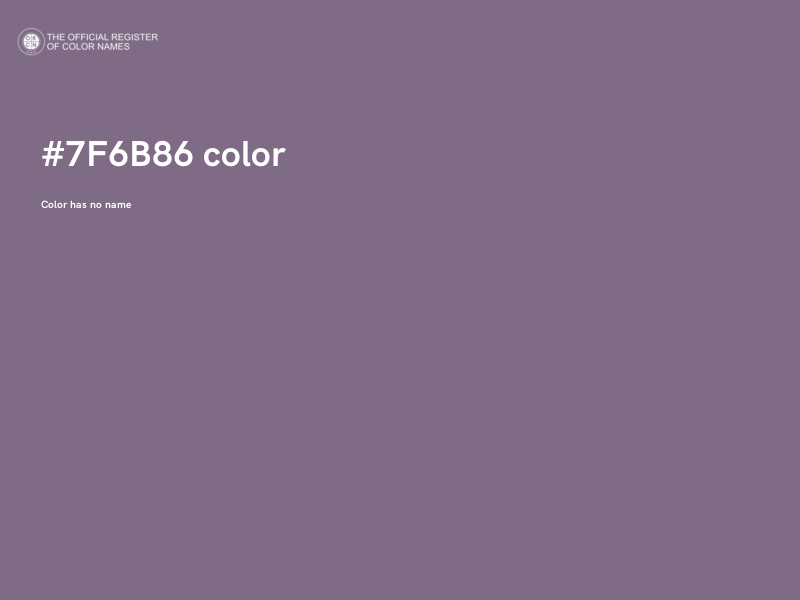 #7F6B86 color image
