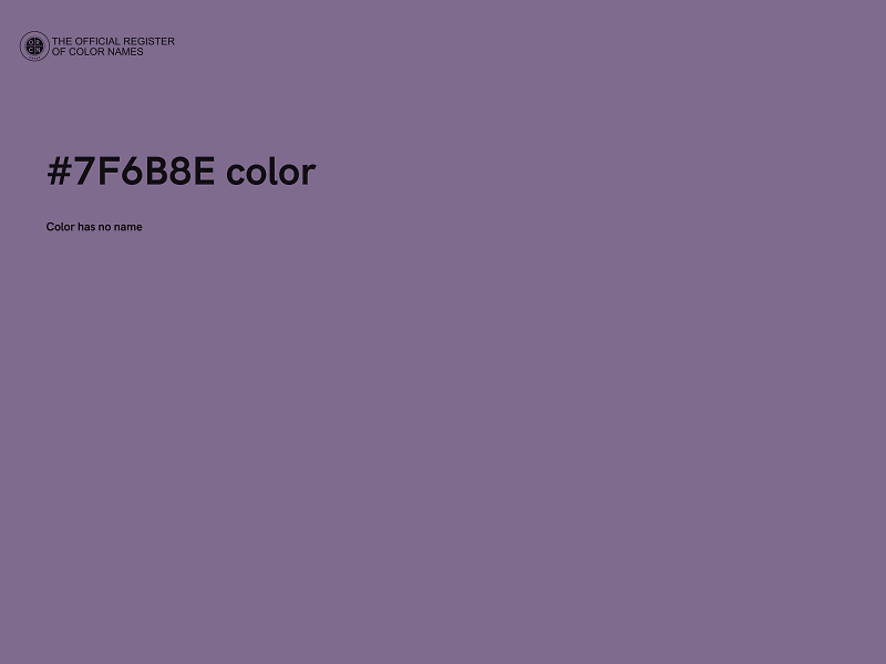 #7F6B8E color image