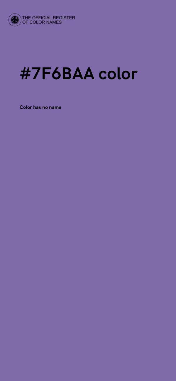 #7F6BAA color image