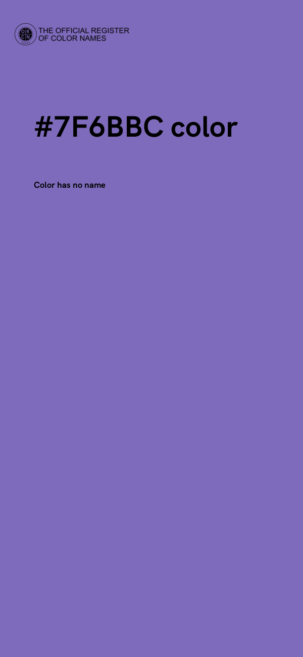 #7F6BBC color image