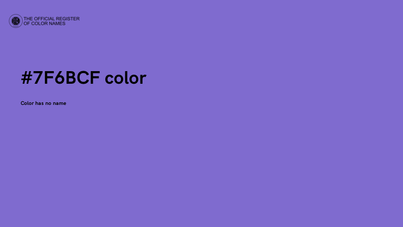 #7F6BCF color image