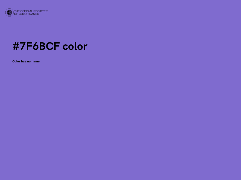 #7F6BCF color image