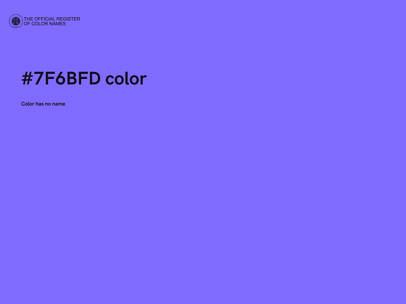 #7F6BFD color image