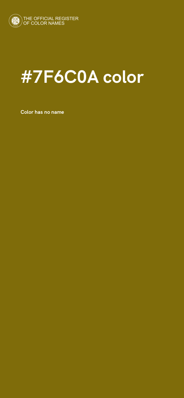 #7F6C0A color image
