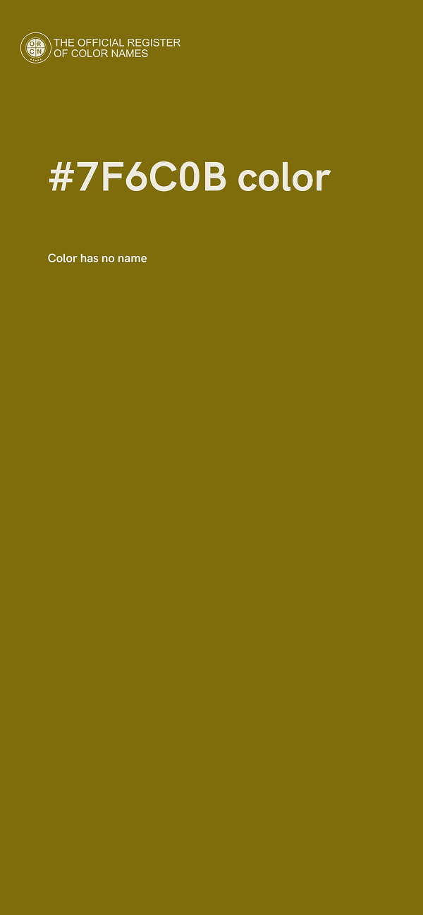 #7F6C0B color image
