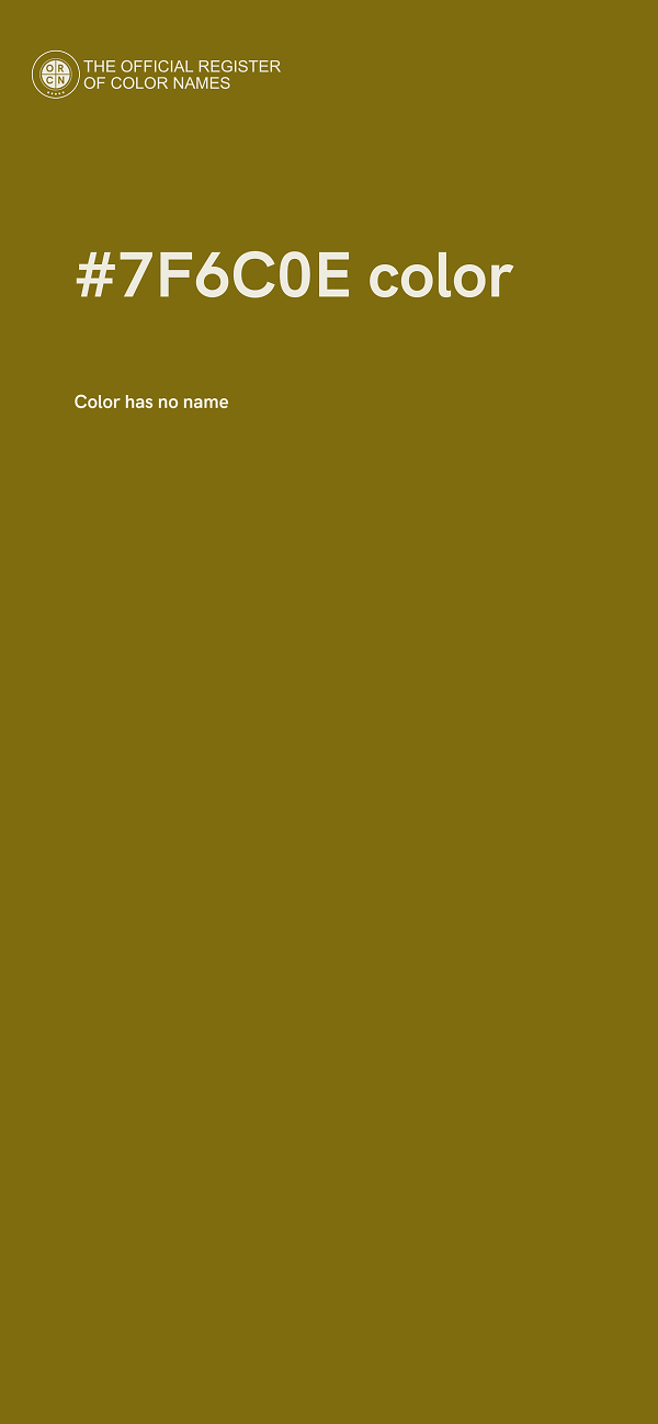 #7F6C0E color image
