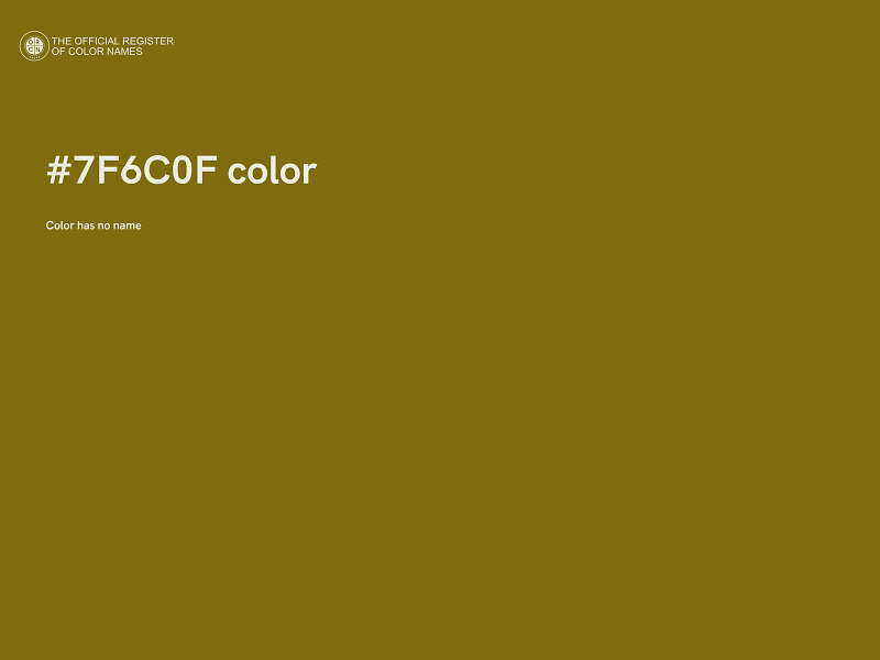 #7F6C0F color image