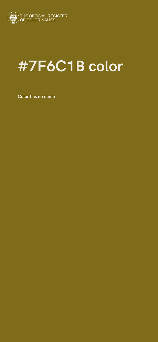 #7F6C1B color image