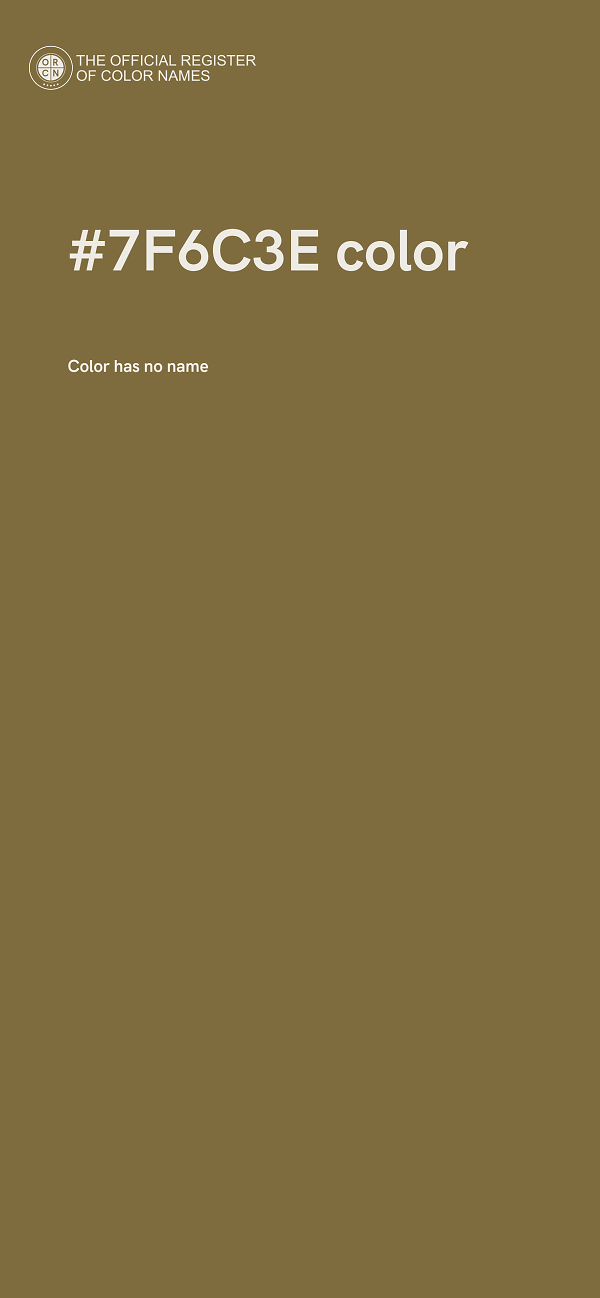 #7F6C3E color image