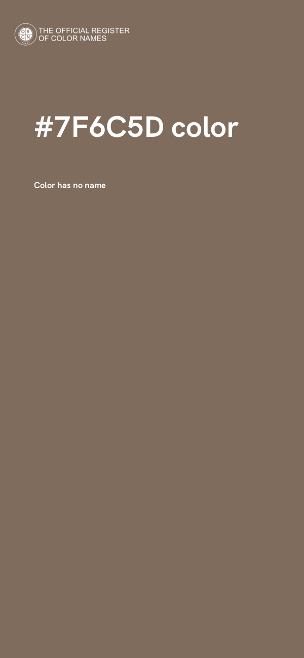 #7F6C5D color image