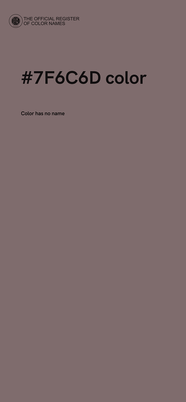 #7F6C6D color image