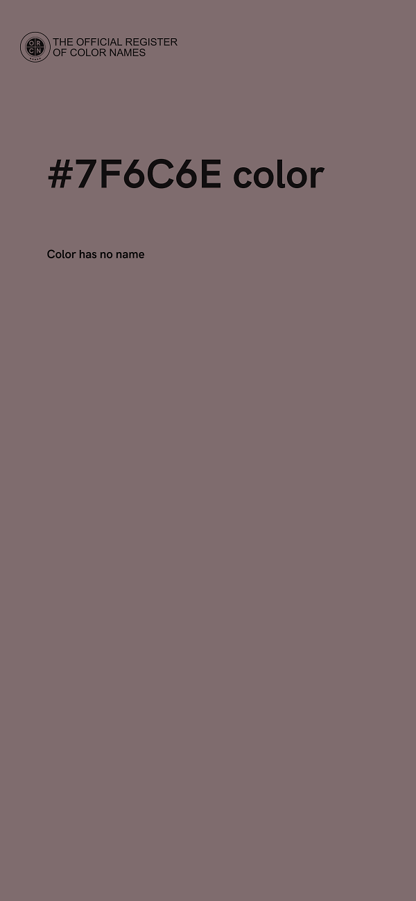 #7F6C6E color image