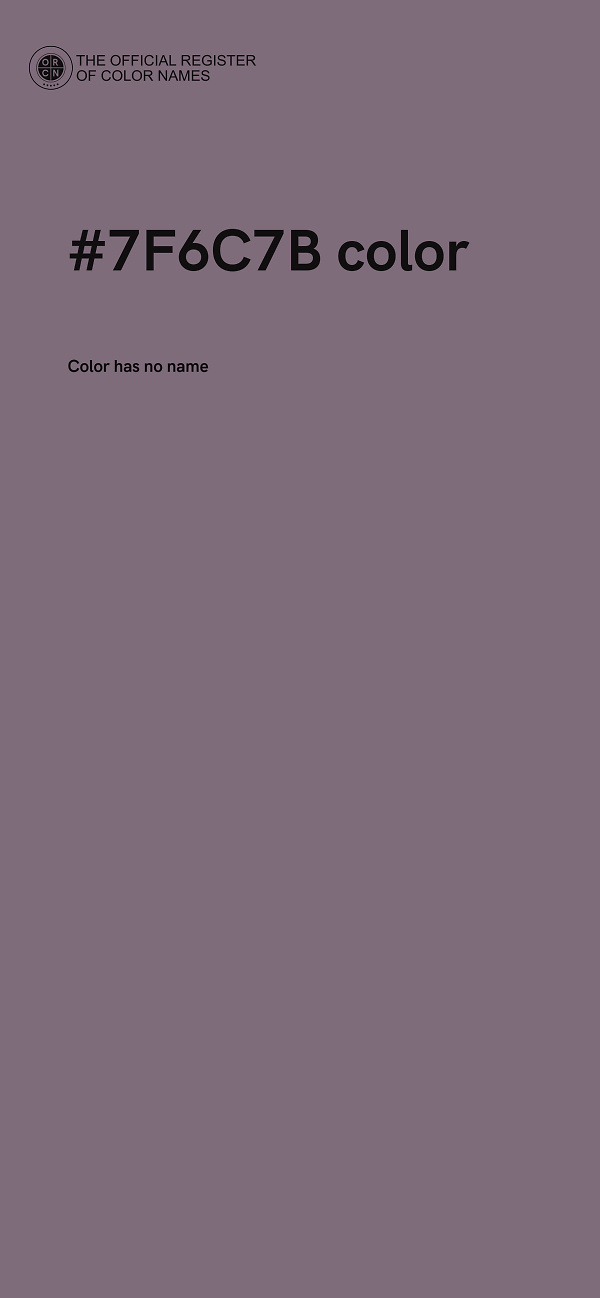 #7F6C7B color image
