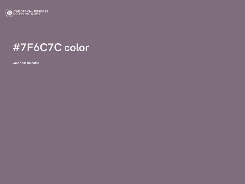 #7F6C7C color image