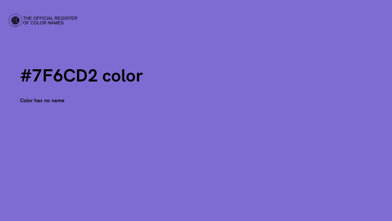 #7F6CD2 color image