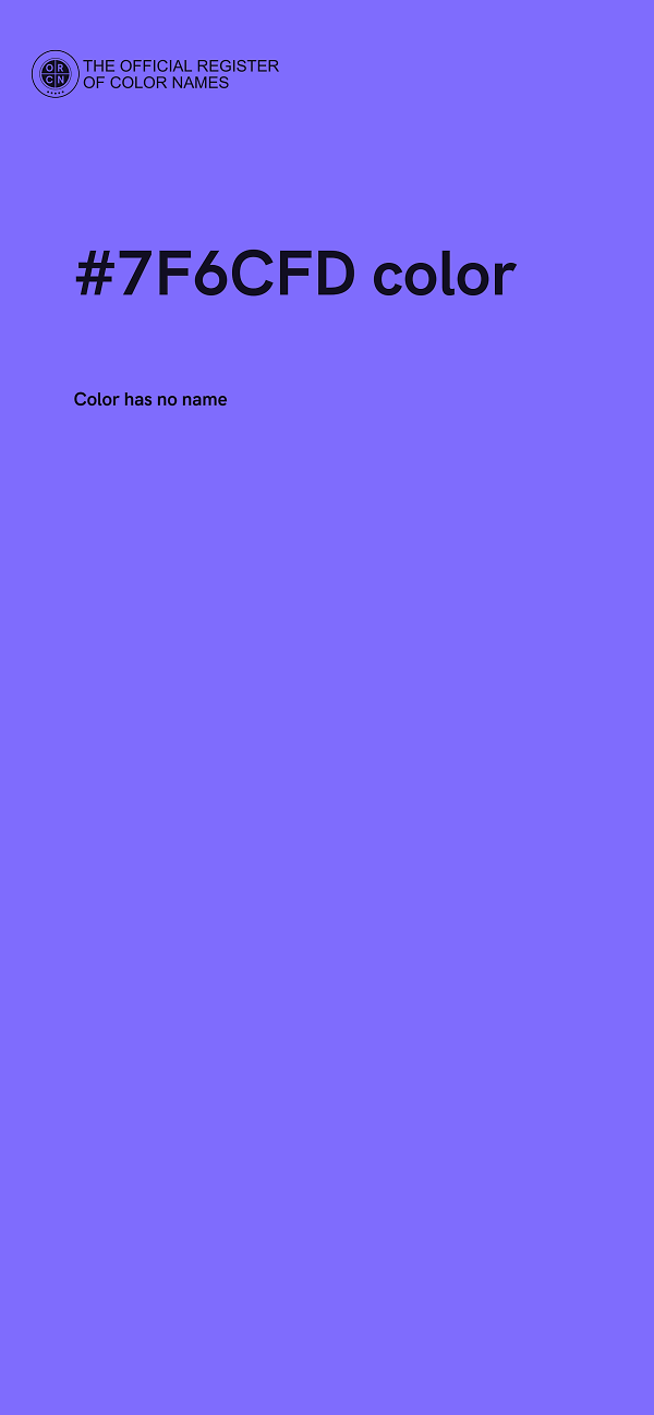 #7F6CFD color image