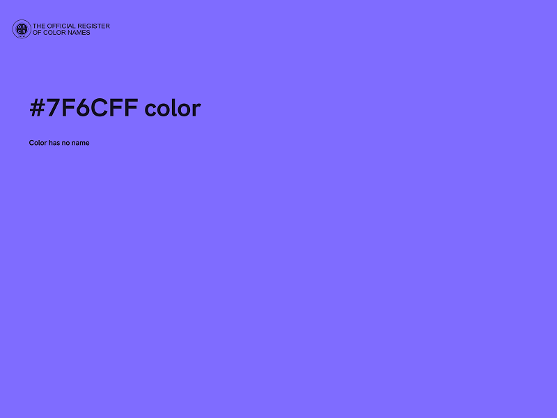 #7F6CFF color image