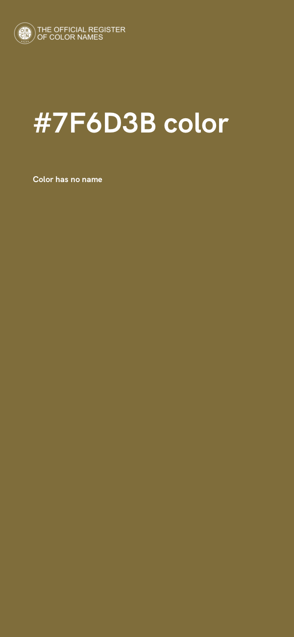#7F6D3B color image