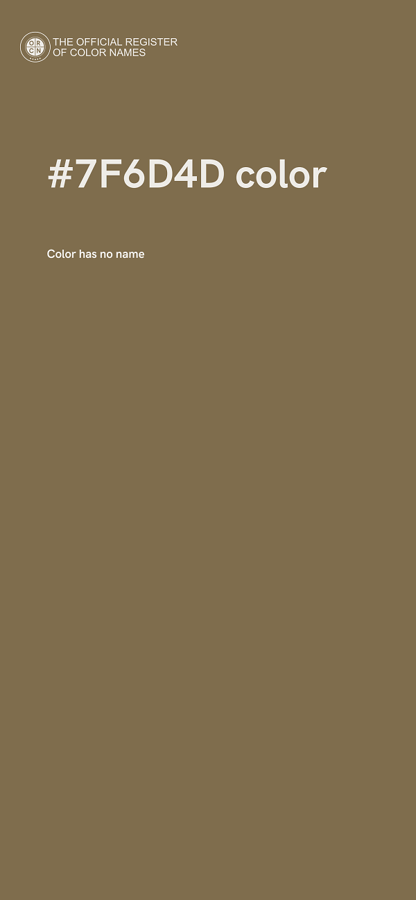 #7F6D4D color image
