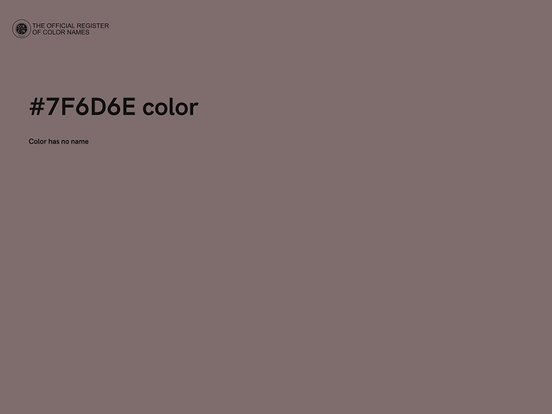 #7F6D6E color image