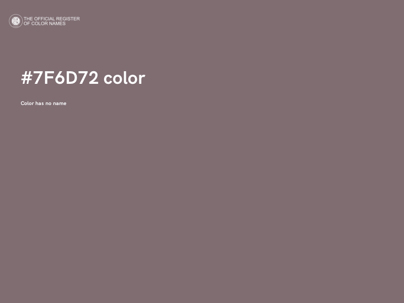 #7F6D72 color image