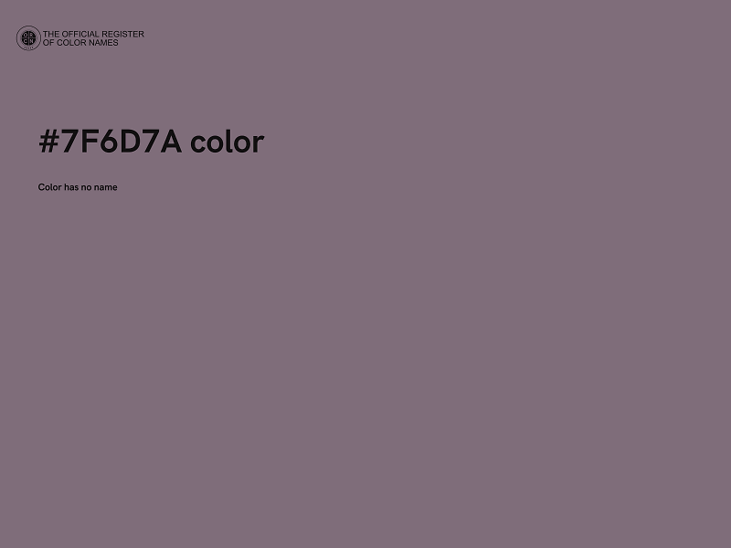 #7F6D7A color image