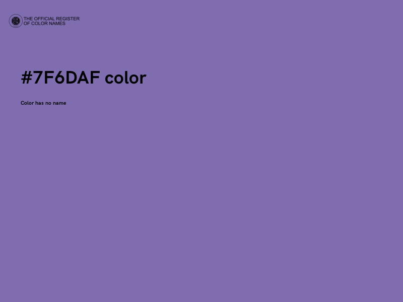 #7F6DAF color image