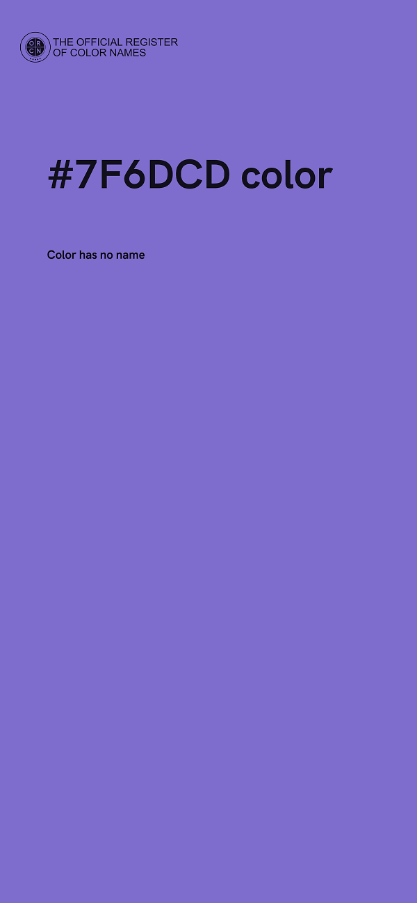 #7F6DCD color image