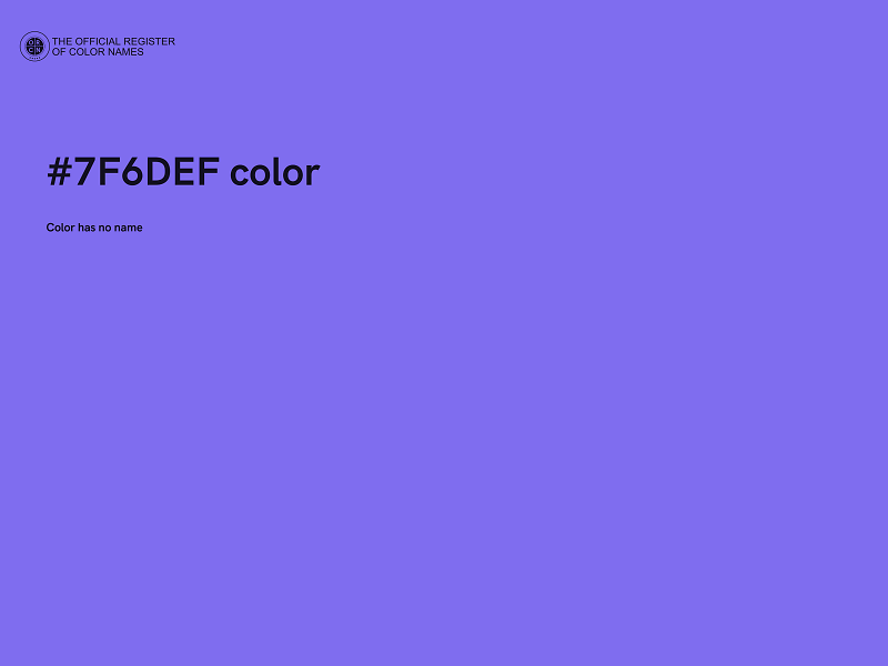 #7F6DEF color image