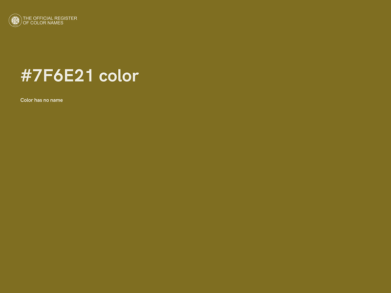 #7F6E21 color image