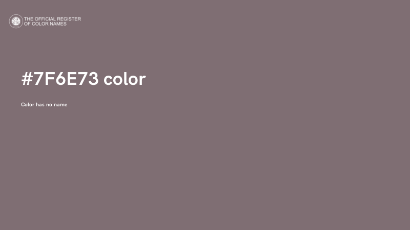 #7F6E73 color image