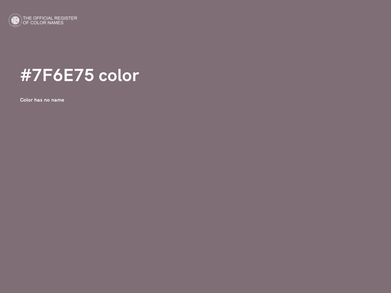 #7F6E75 color image