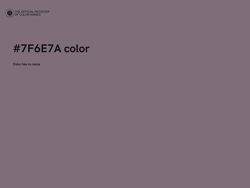 #7F6E7A color image