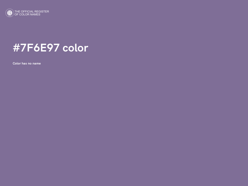 #7F6E97 color image