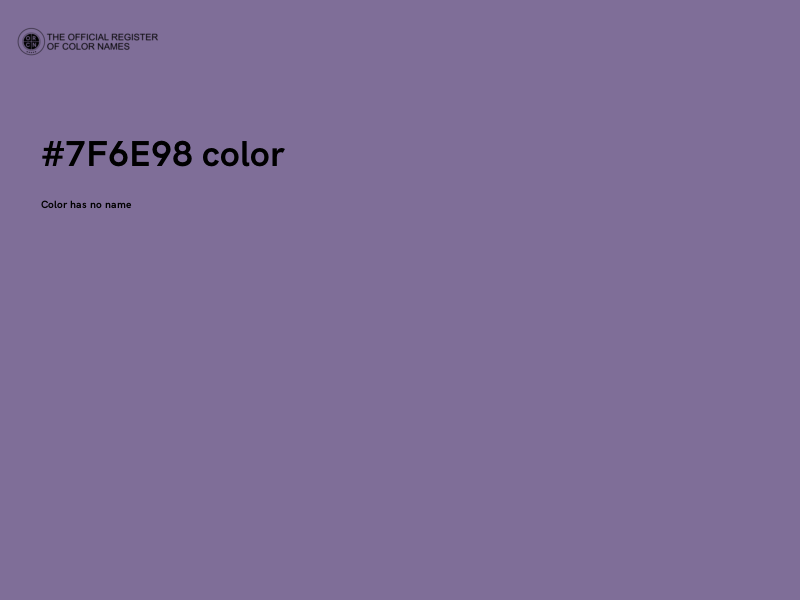 #7F6E98 color image
