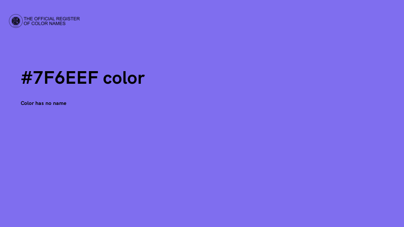 #7F6EEF color image