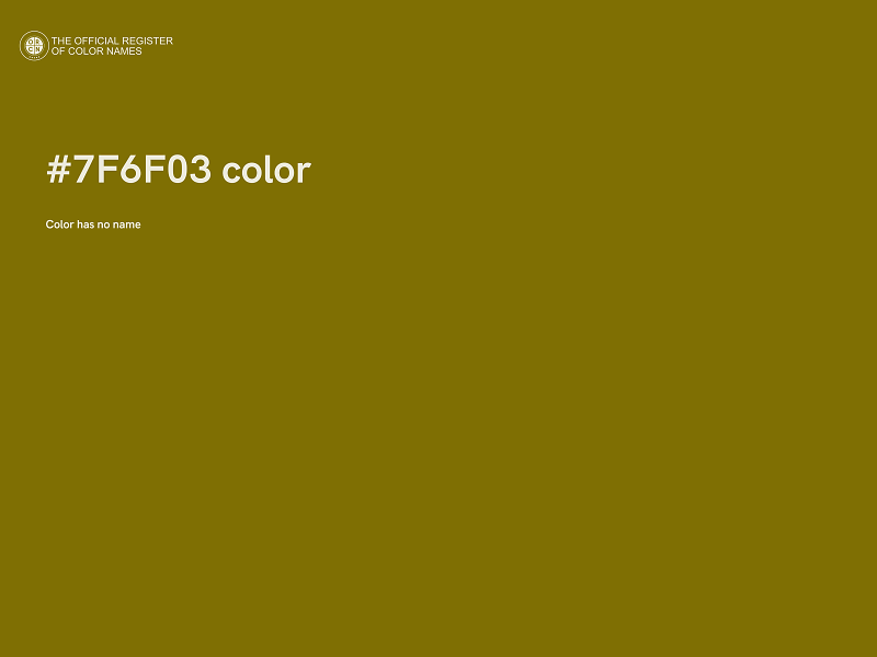 #7F6F03 color image