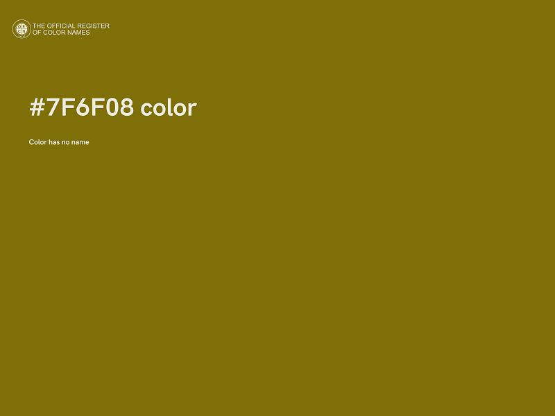 #7F6F08 color image