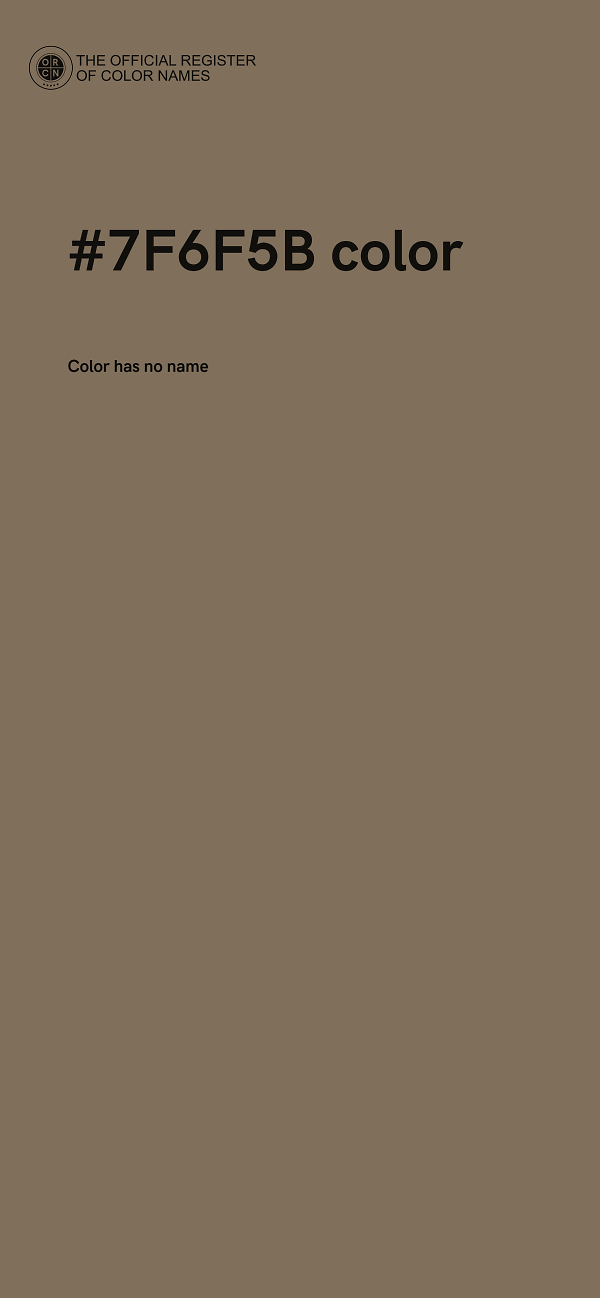 #7F6F5B color image