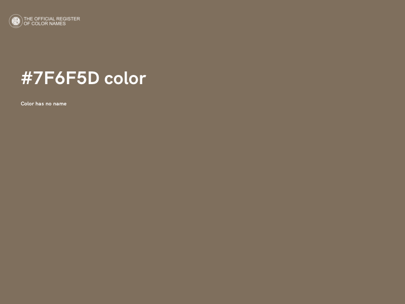 #7F6F5D color image